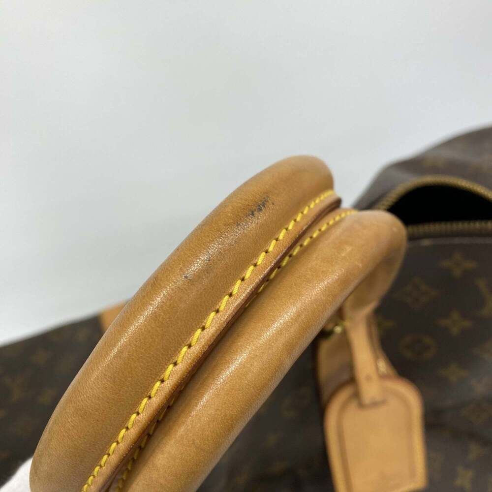 LOUIS VUITTON Authentic Brown Monogram Keepall 55 Boston Bag - Picture 8 of 10
